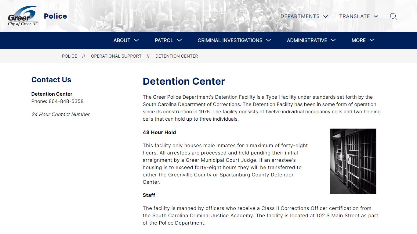 Detention Center | Police