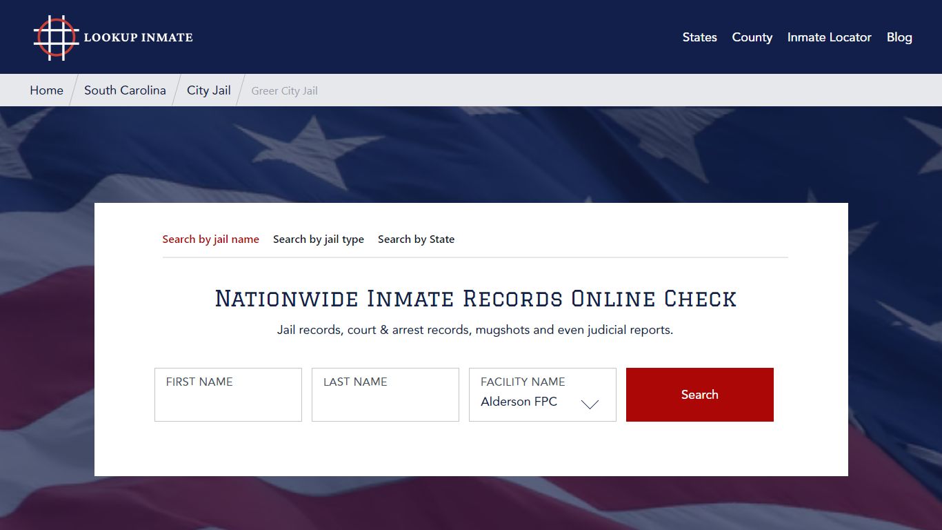 Greer City Jail in South Carolina - Lookup Inmate